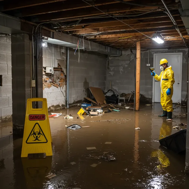 Flooded Basement Electrical Hazard in Tortolita, AZ Property